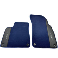Blue Floor Mats For Bentley Bentayga (2015-2023) with Leather - AutoWin