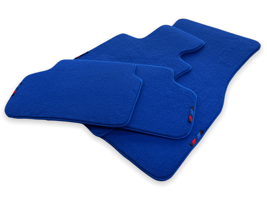 Blue Floor Mats For BMW G60 (2023-2026) Sedan With M Package - AutoWin