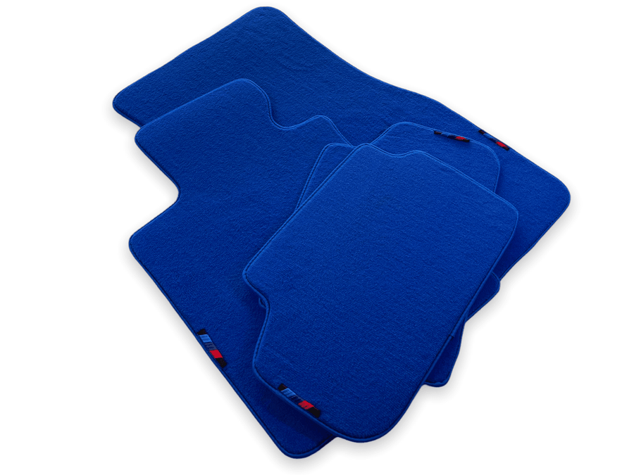 Blue Floor Mats For BMW G60 (2023-2026) Sedan With M Package - AutoWin