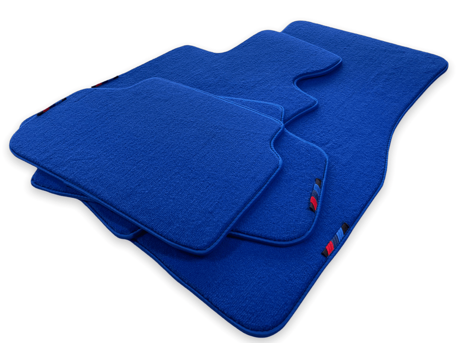 Blue Floor Mats For BMW G60 (2023-2026) Sedan With M Package - AutoWin