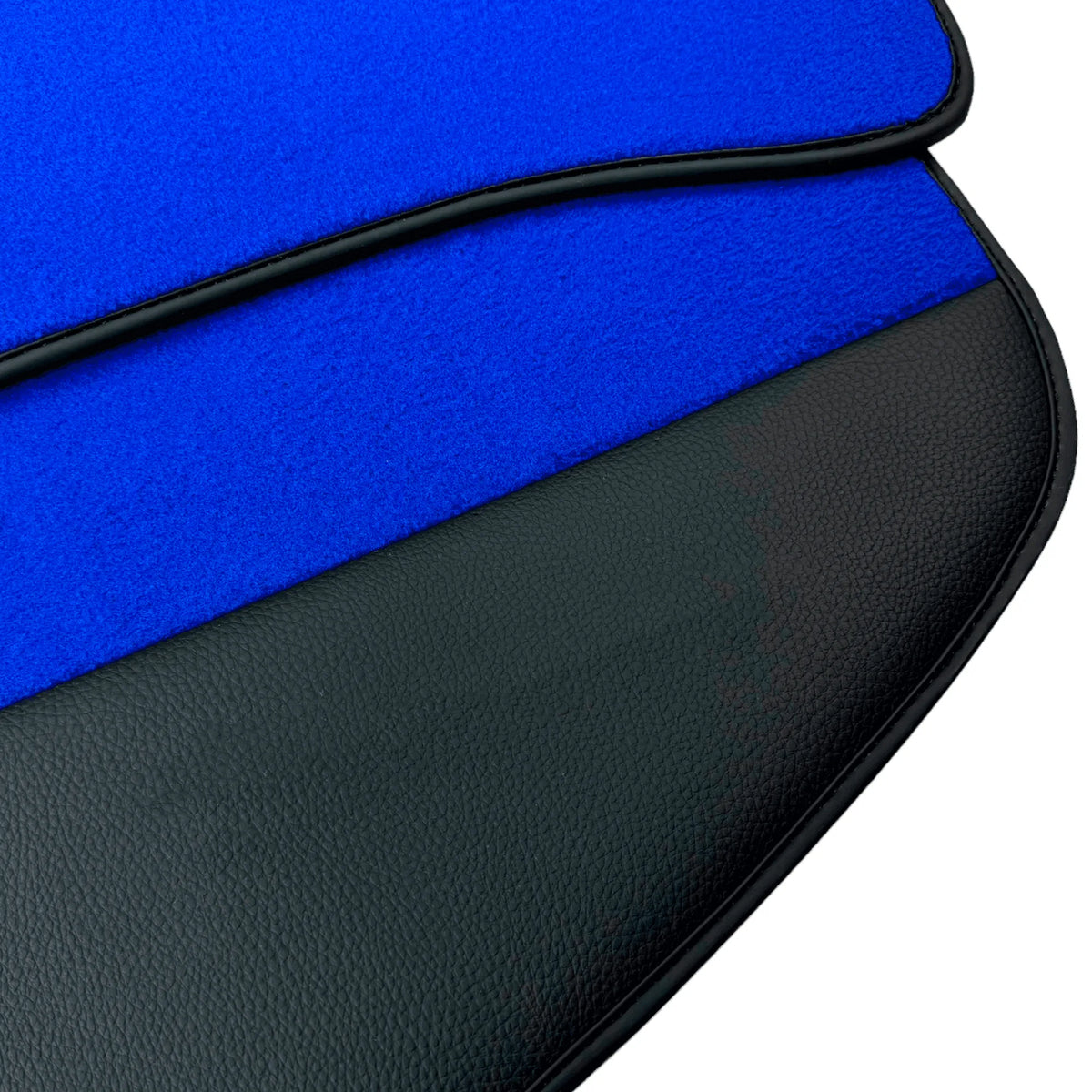 Blue Floor Mats for Ferrari 296 GTB (2022-2027) with Leather