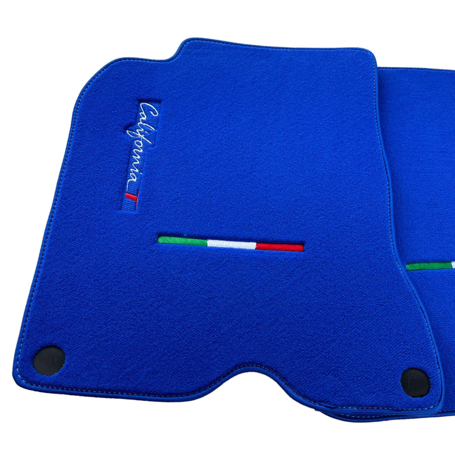 Blue Floor Mats For Ferrari California T 2015–2018 - AutoWin