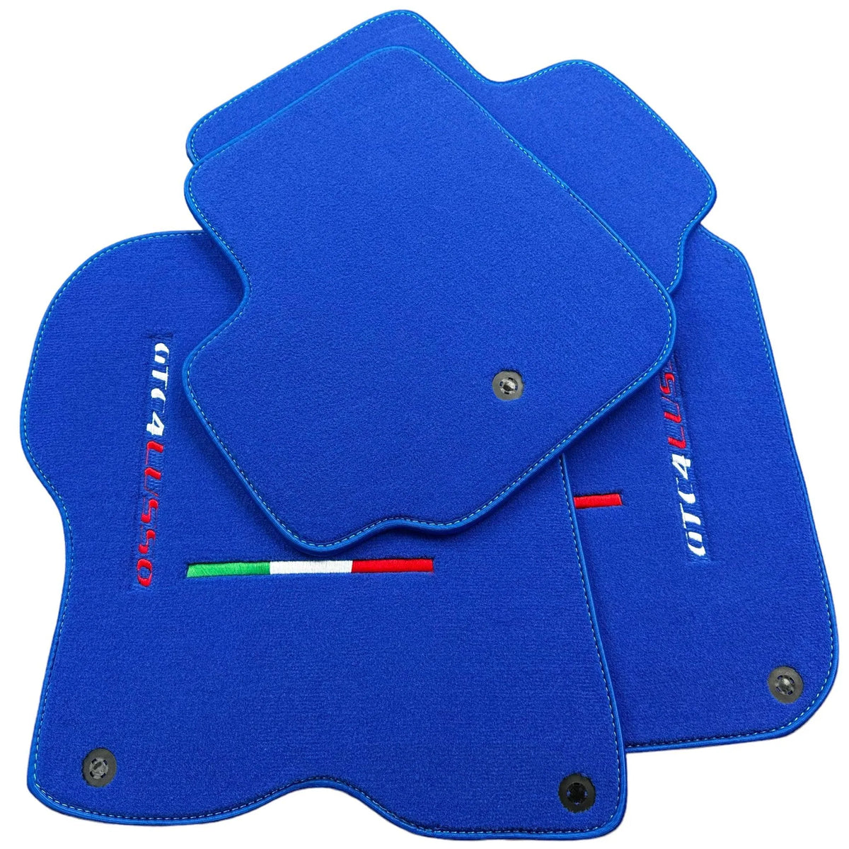 Blue Floor Mats for Ferrari GTC4 Lusso (2016-2023) Italian Edition - AutoWin