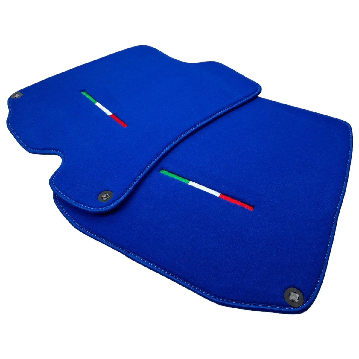 Blue Floor Mats For Ferrari Portofino (2018-2023) Italian Edition - AutoWin