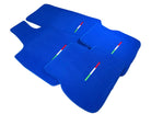 Blue Floor Mats For Maserati Coupé (2001-2007) Italy Edition - AutoWin
