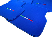 Blue Floor Mats For Maserati Coupé (2001-2007) Italy Edition - AutoWin