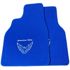 Blue Floor Mats for Pontiac FireBird (1993-2002) with Trans Am Logo - AutoWin