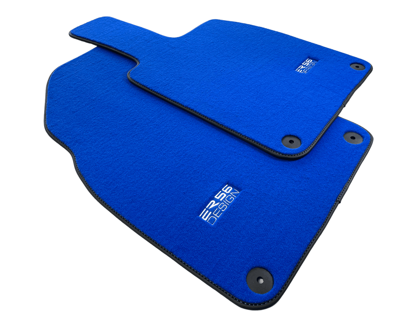Blue Floor Mats for Porsche 981 Boxster (2013-2016) ER56 Design - AutoWin
