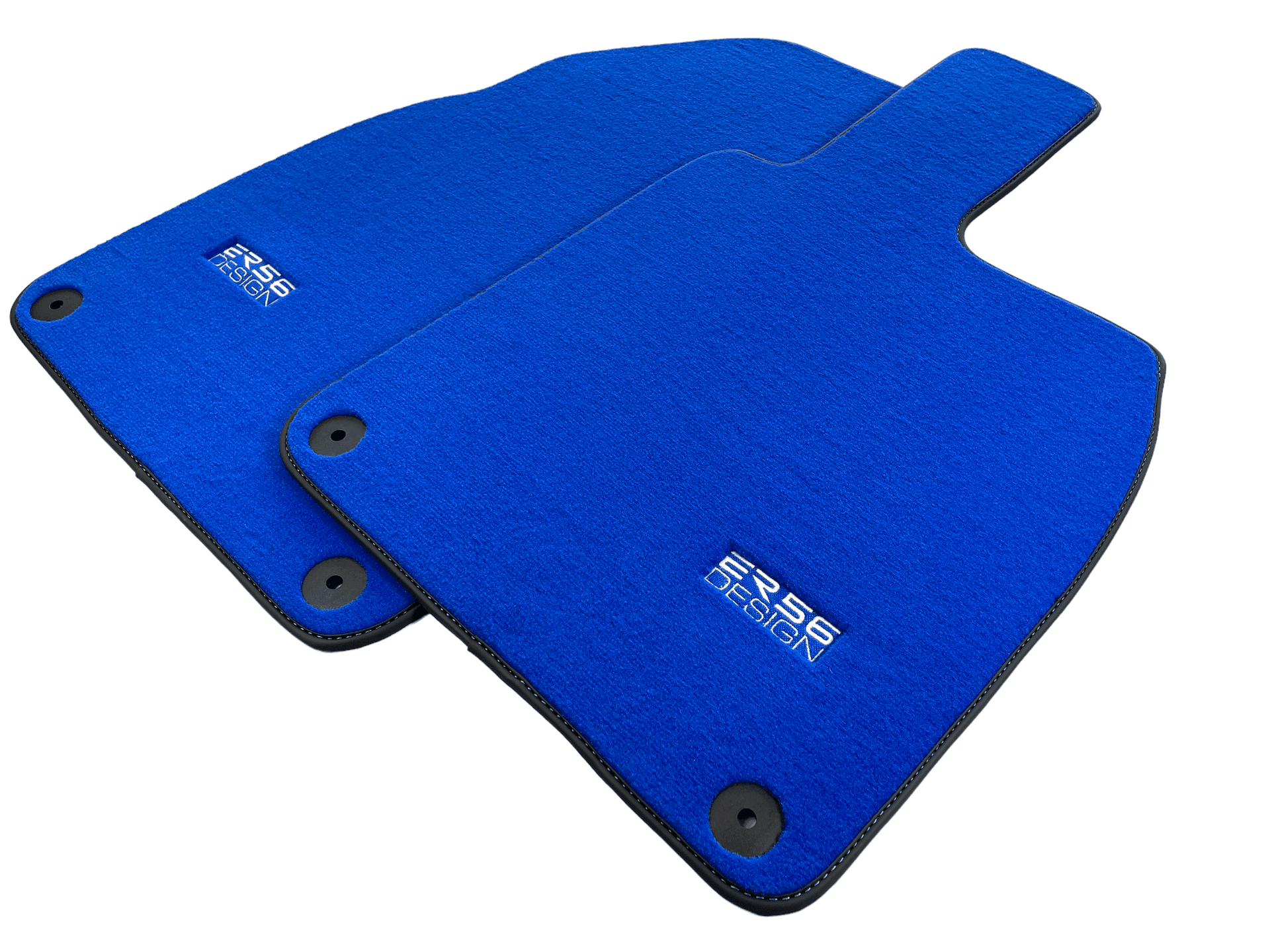 Blue Floor Mats for Porsche 981 Boxster (2013-2016) ER56 Design - AutoWin