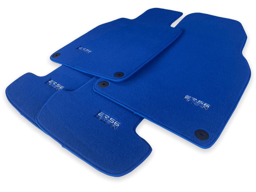 Blue Floor Mats for Porsche Cayenne (2003-2010) | ER56 Design - AutoWin
