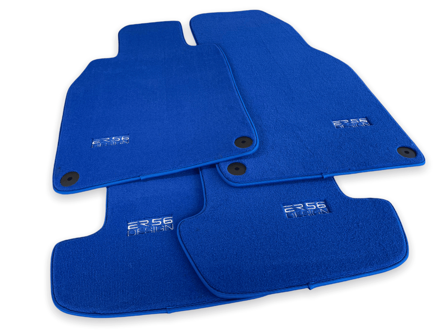 Blue Floor Mats for Porsche Macan (2014-2023) | ER56 Design - AutoWin