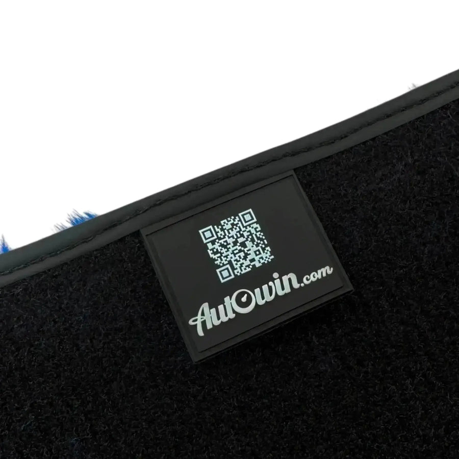 Blue Sheepskin Floor Mats for Rolls-Royce Wraith (2013-2023) - AutoWin