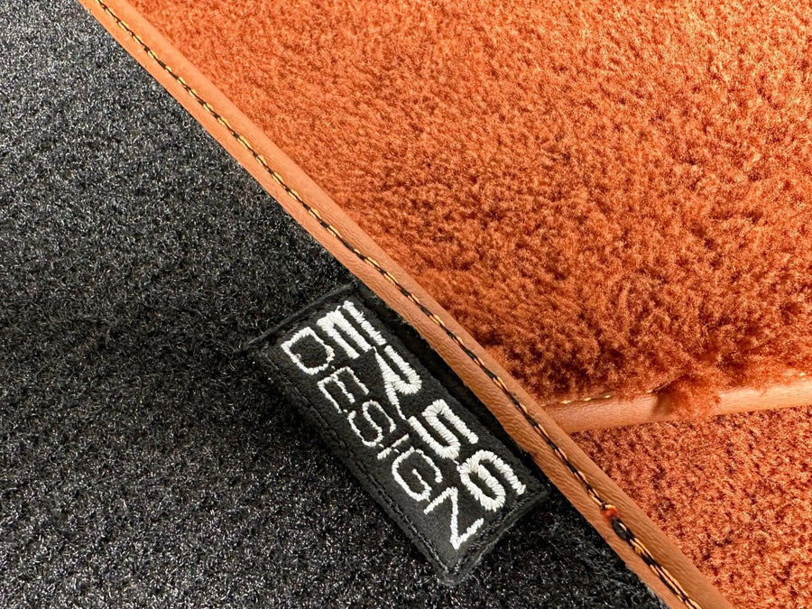 Brown Sheepskin Floor Mats For Bentley Bentayga (2015-2023) Er56 Design Brand - AutoWin