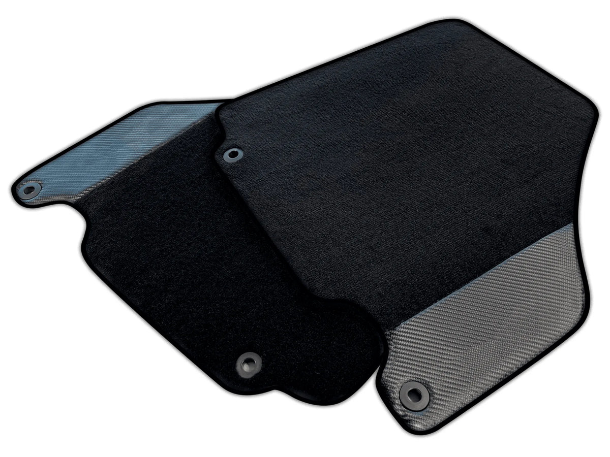 Carbon Fiber Black Floor Mats for Ferrari 360 (1999-2005) | Various Trim Colors
