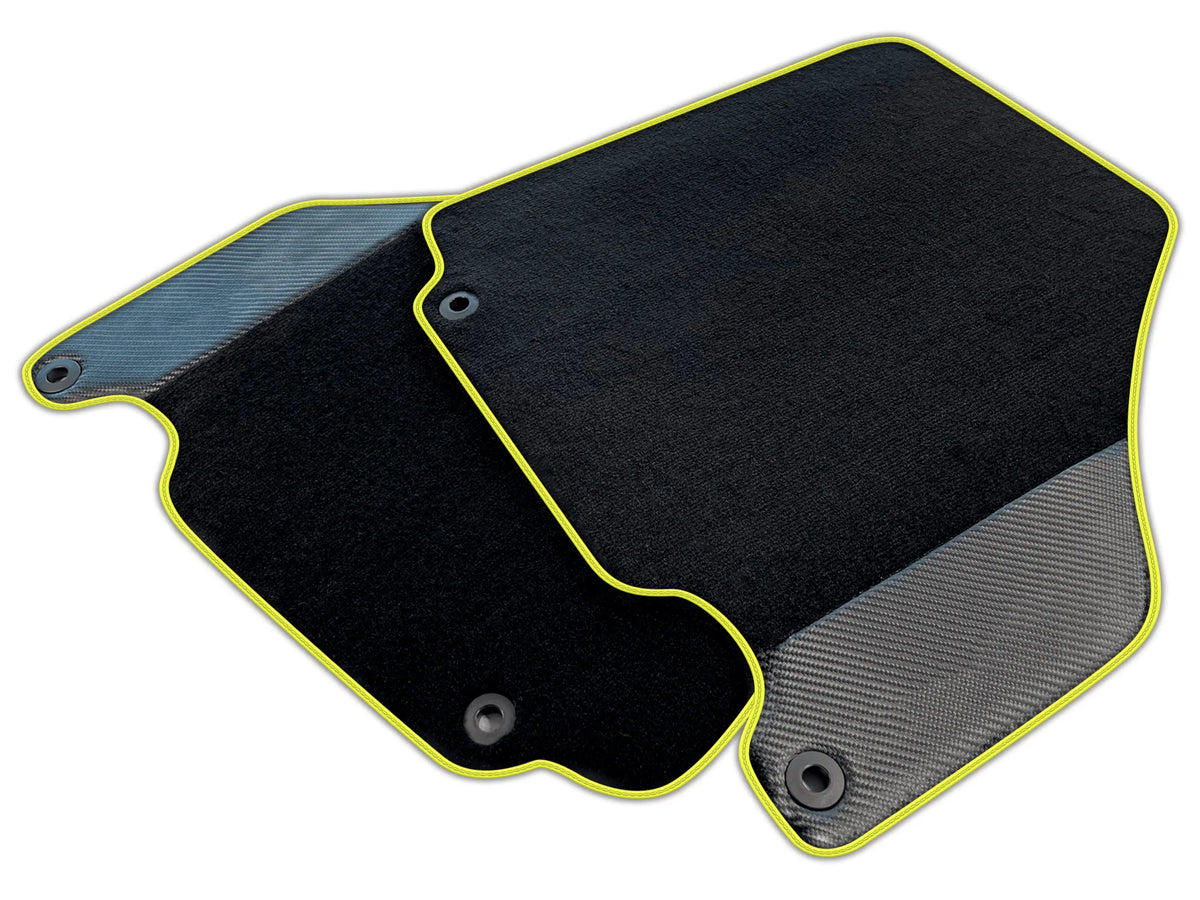 Carbon Fiber Black Floor Mats for Ferrari 360 (1999-2005) | Various Trim Colors