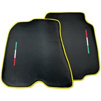 Carbon Fiber Floor Mats for Ferrari 812 GTS (2019-2023) | Yellow Trim