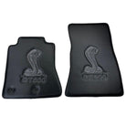 Carbon Fiber Floor Mats for Ford Mustang GT500 Shelby (2015-2021) with Cobra Sewing - AutoWin