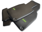 Carbon Fiber Floor Mats for Porsche Cayenne (2010-2018) Green Sewing - AutoWin