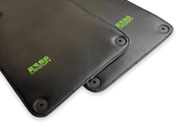 Carbon Fiber Floor Mats for Porsche Cayenne (2010-2018) Green Sewing - AutoWin