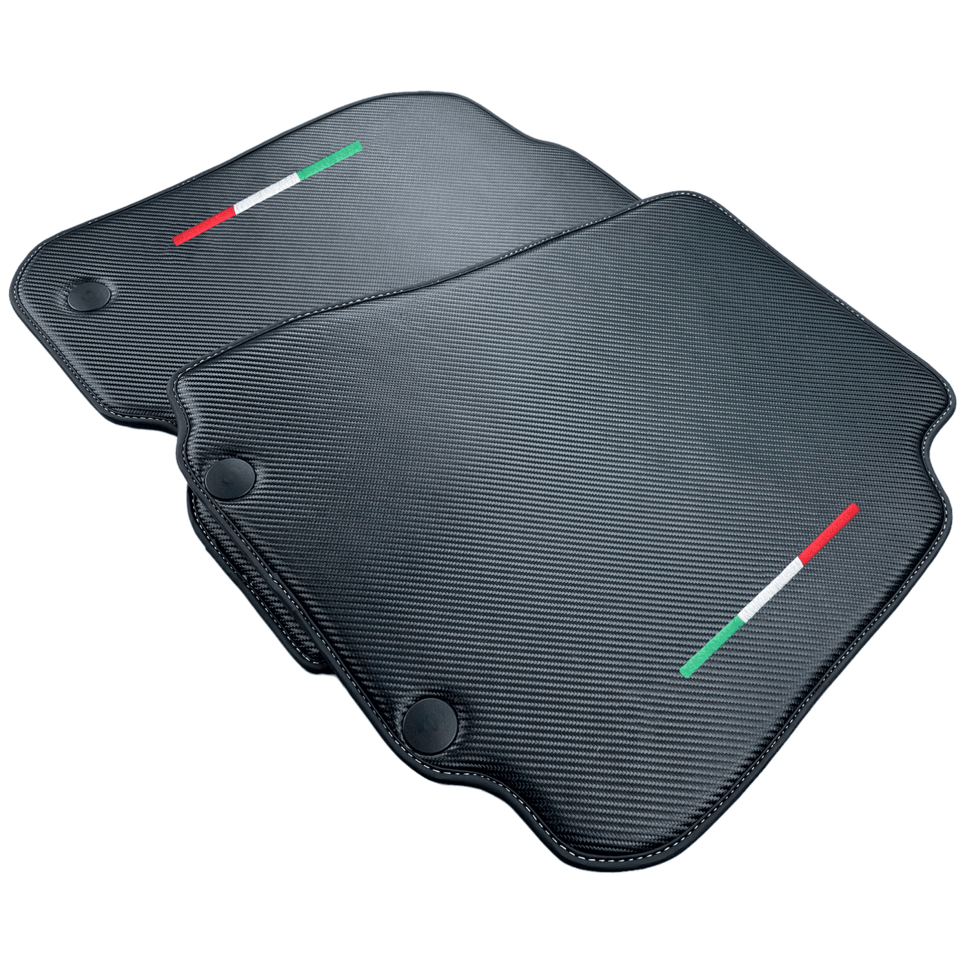Carbon Fiber Leather Floor Mats For Ferrari F12 Berlinetta (2012-2022) - AutoWin