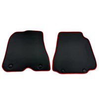 Carbon Fiber Leather Floor Mats for Ferrari F12 Berlinetta (2012-2022) | Red Trim