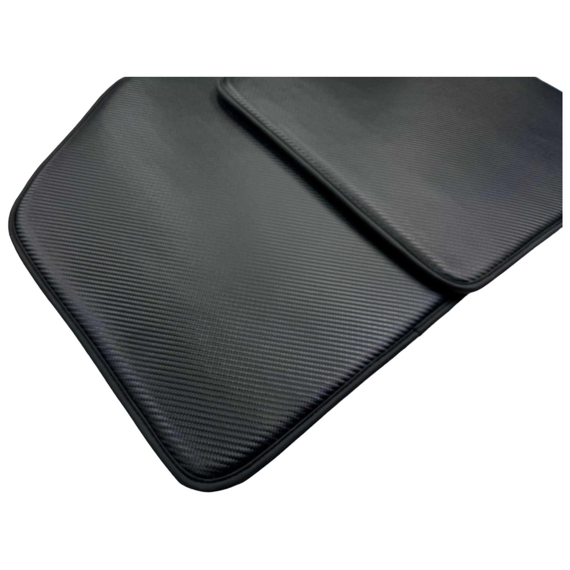 Carbon Fiber Leather Floor Mats for Porsche Carrera GT (2004-2006) - AutoWin