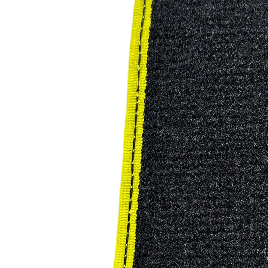 Carbon Floor Mats For Ferrari 812 Superfast (2018-2023) with Yellow Trim - AutoWin