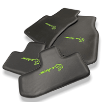 Carbon Leather Floor Mats For Dodge Challenger Srt 2011-2021 - AutoWin
