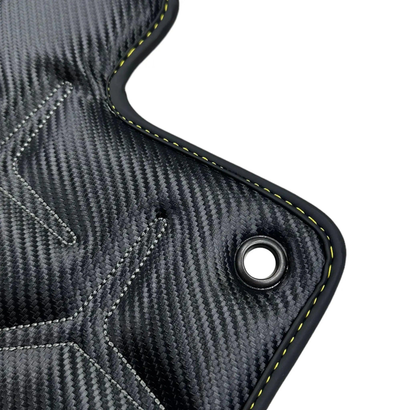 Carbon Leather Floor Mats for Lamborghini Aventador SVJ 63 Edition - AutoWin