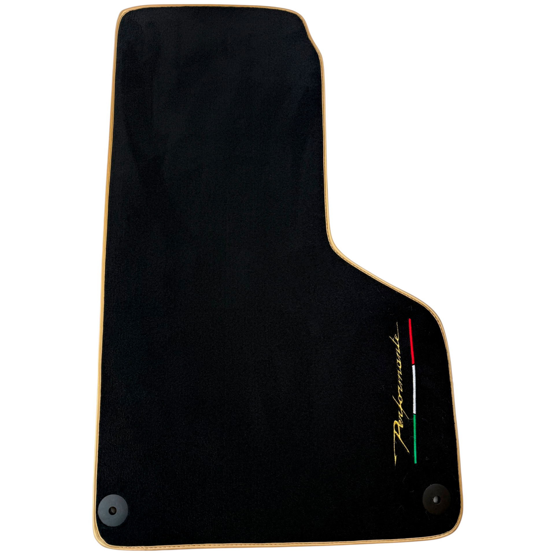 Black Carpet Floor Mats for Lamborghini Huracan Performante – Optional Alcantara Pillows Set of 2