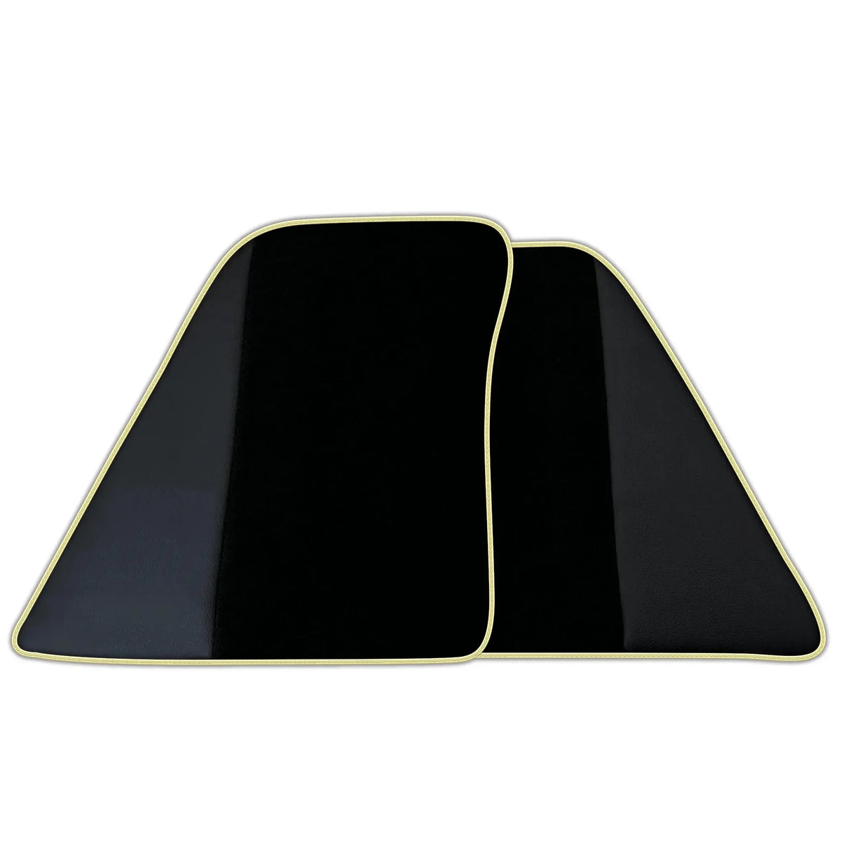 Custom Black Floor Mats for Ferrari 296 GTB (2022-2027) with Leather