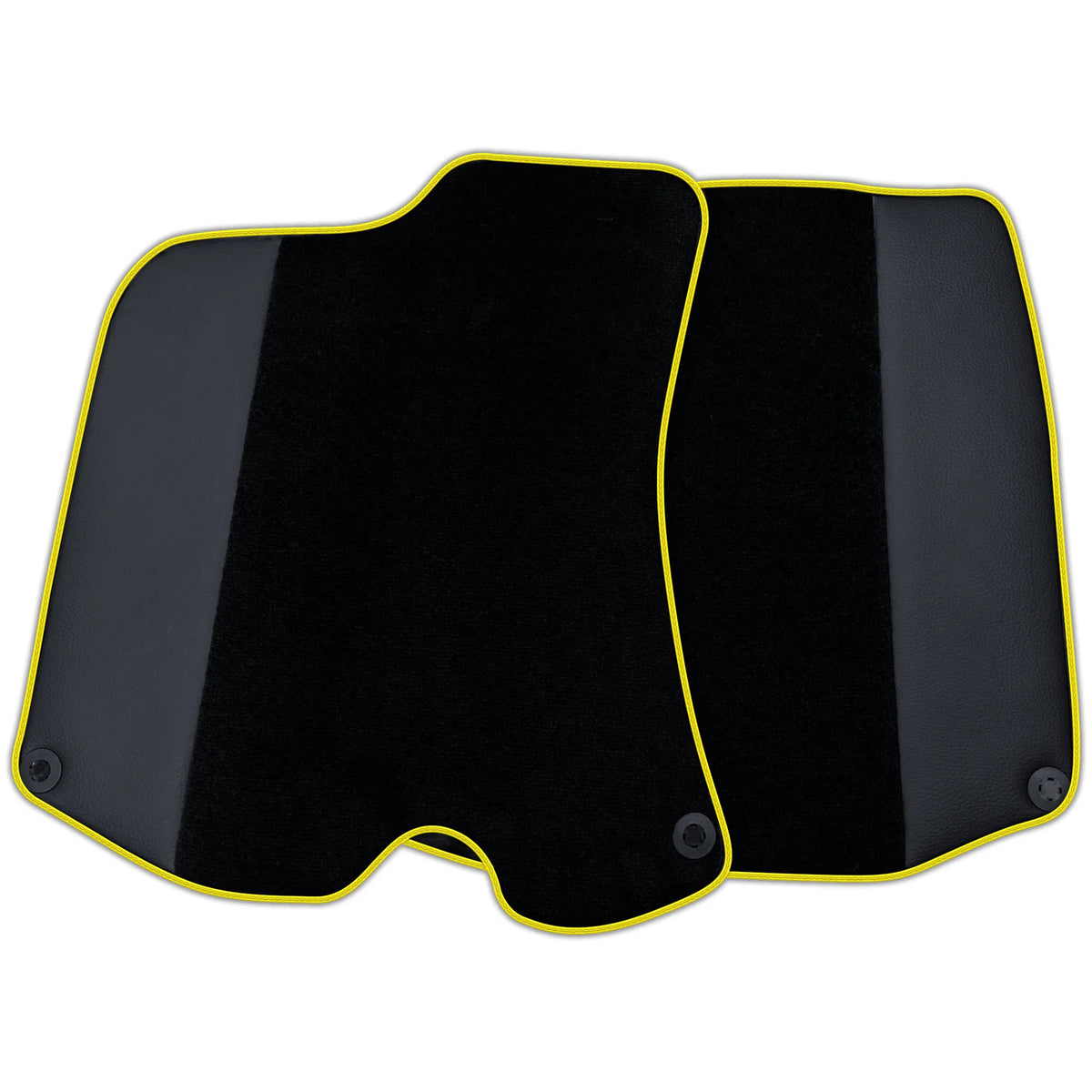 Custom Black Floor Mats For Ferrari Portofino (2018-2023) With Leather