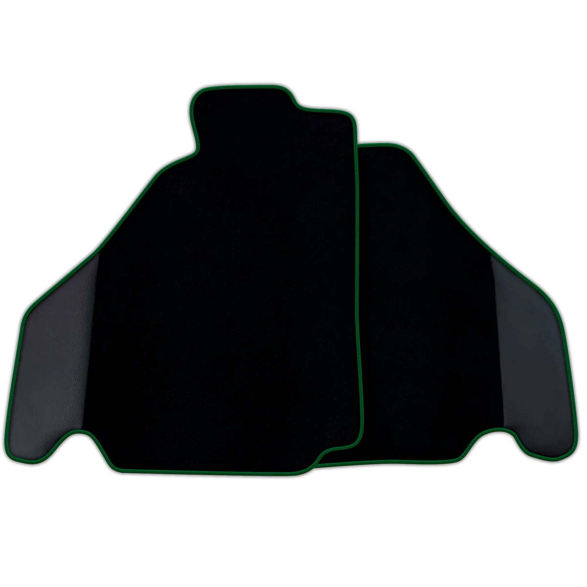 Customizable Black Floor Mats for Ferrari 360 (1999-2005) with Leather