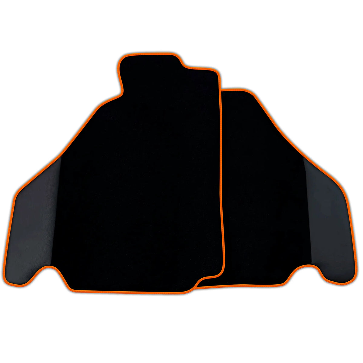 Customizable Black Floor Mats for Ferrari 360 (1999-2005) with Leather