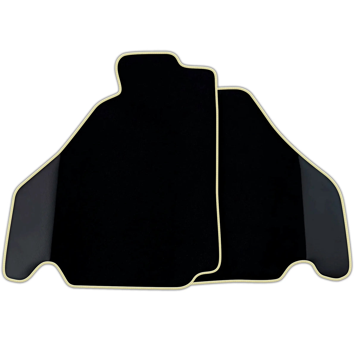 Customizable Black Floor Mats for Ferrari 360 (1999-2005) with Leather