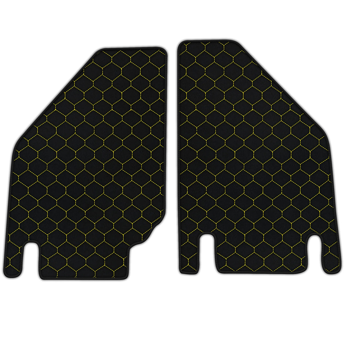 Customizable Leather Floor Mats with Hex Pattern for Lamborghini Countach (1974–1990)