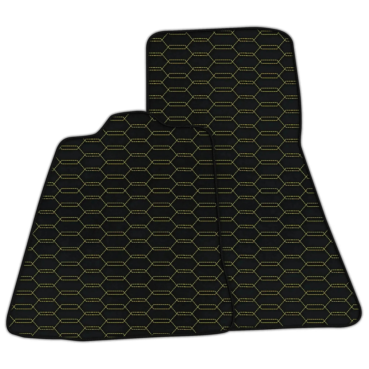 Customizable Leather Floor Mats with Interlaced Hex Pattern for McLaren 720S (2017-2021)