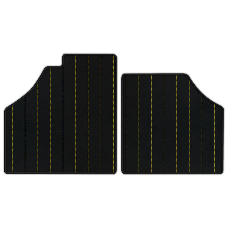 Customizable Leather Floor Mats with Line Pattern for Ferrari Enzo (2002-2004)