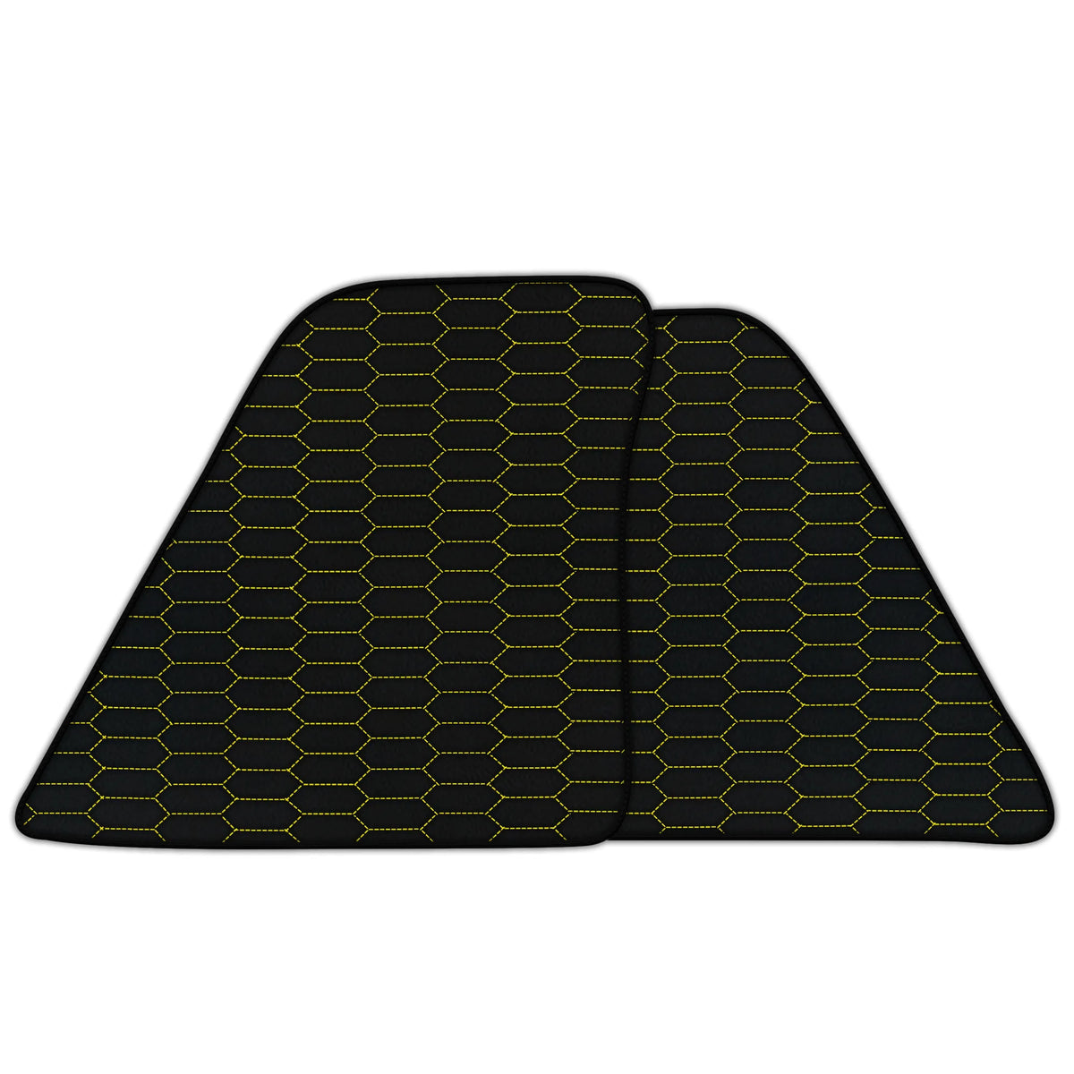 Customizable Leather Floor Mats with Raptor Hex Pattern for Ferrari 296 GTS (2022-2027)