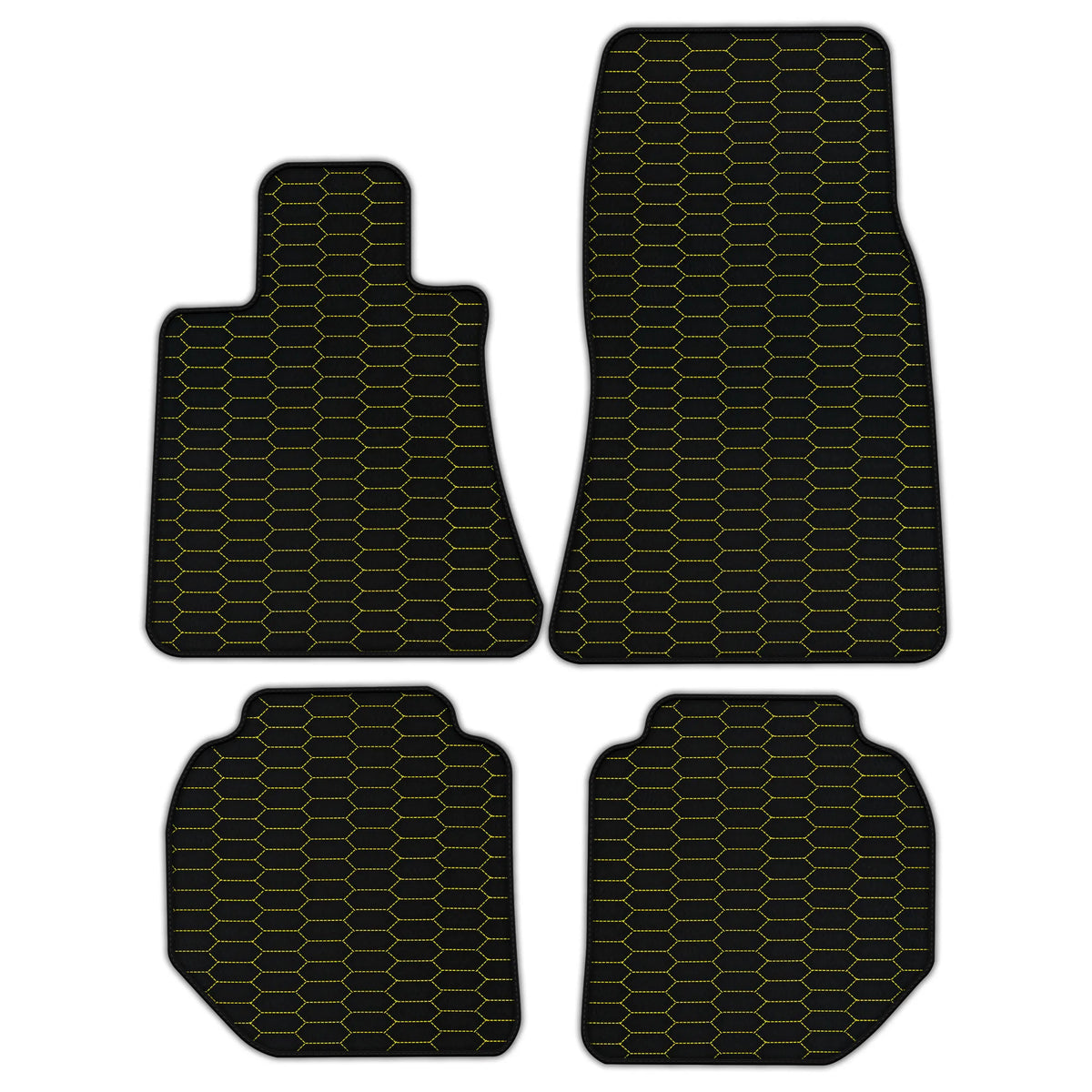 Customizable Leather Floor Mats with Raptor Hex Pattern for Rolls Royce Ghost Series II (2021–2024)