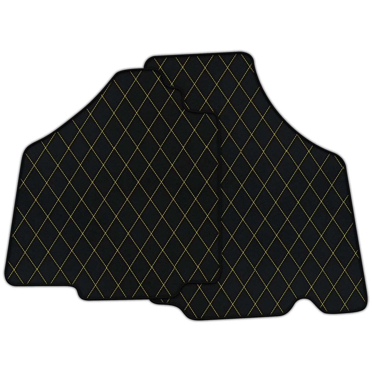 Customizable Leather Floor Mats with Single Diamond Pattern for Lamborghini Murcielago (2001-2010)