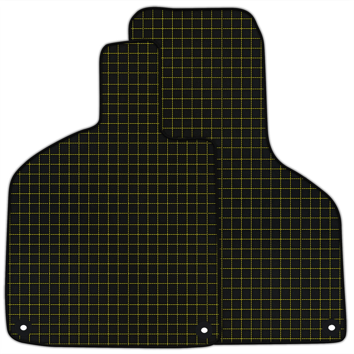 Customizable Leather Floor Mats with Square Pattern for Lamborghini Huracan Perfomante (2017-2019)
