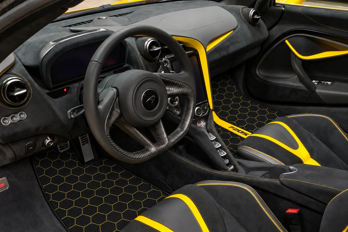 Interior look of floor mats for McLaren 720S (2017-2021)