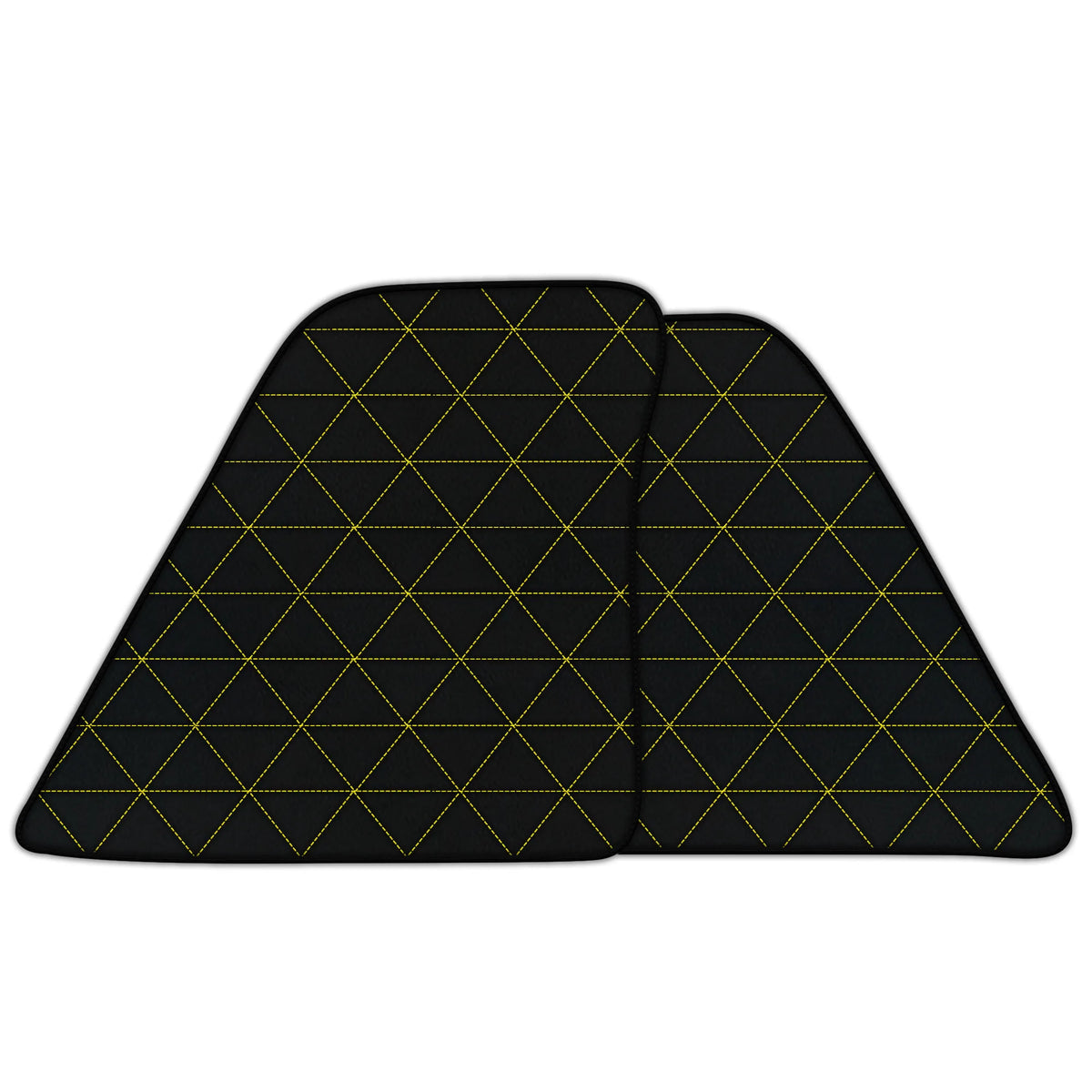 Customizable Leather Floor Mats with Triangle Hex Pattern for Ferrari 296 GTS (2022-2027)