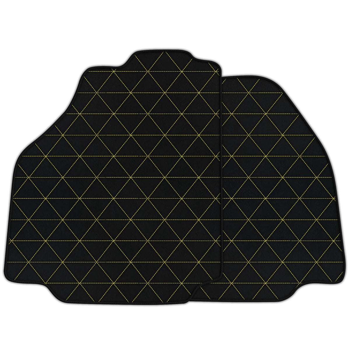 Customizable Leather Floor Mats with Triangle's Pattern for Ferrari 488 Spider (2016-2022)