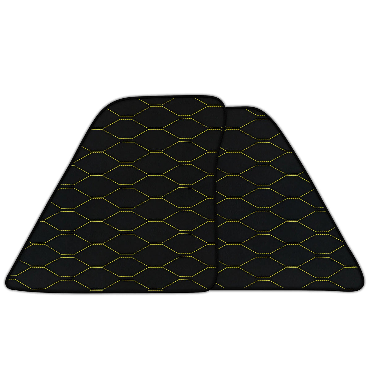 Customizable Leather Floor Mats with Viper Hex Pattern for Ferrari 296 GTB (2022-2027)