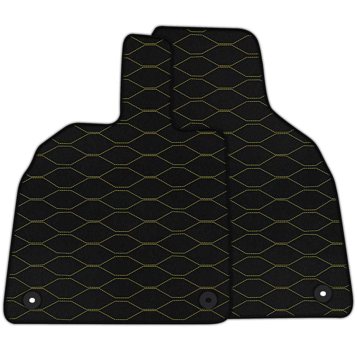 Customizable Leather Floor Mats with Viper Hex Pattern for Lamborghini Aventador (2012-2022)