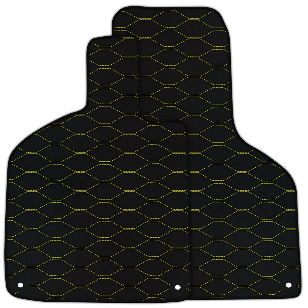 Customizable Leather Floor Mats with Viper Hex Pattern for Lamborghini Huracan Perfomante (2017-2019)