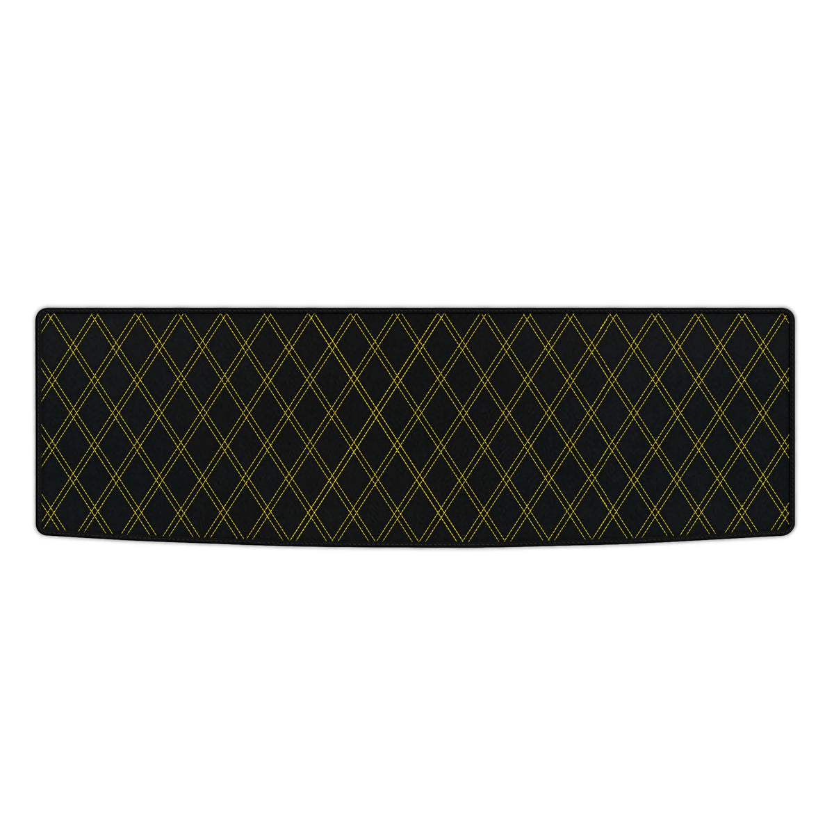Customizable Leather Trunk Floor Mats with Double Diamond Pattern for Ferrari FF (2011-2016)