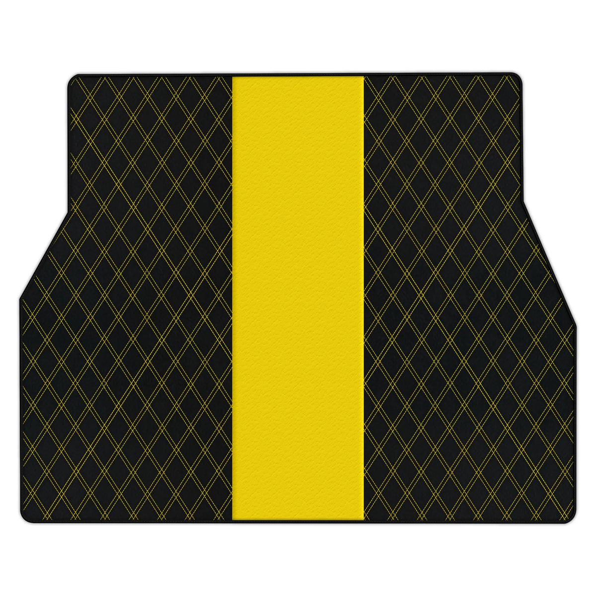Customizable Leather Trunk Floor Mats with Double Diamond Pattern for Ferrari Purosangue (2023-2027)